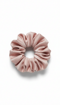 Scrunchie de seda rosa blush