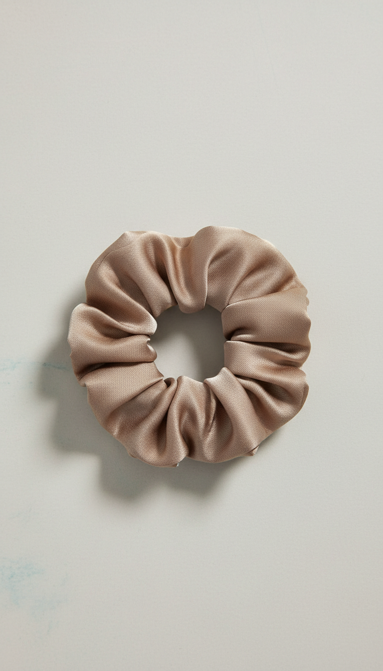 Scrunchie de seda natural estándar