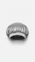 Gorro de seda gris plata para dormir